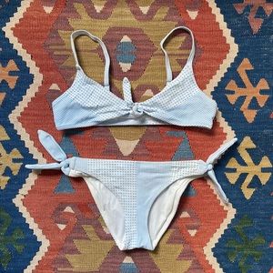 Lemlem baby blue textured bikini